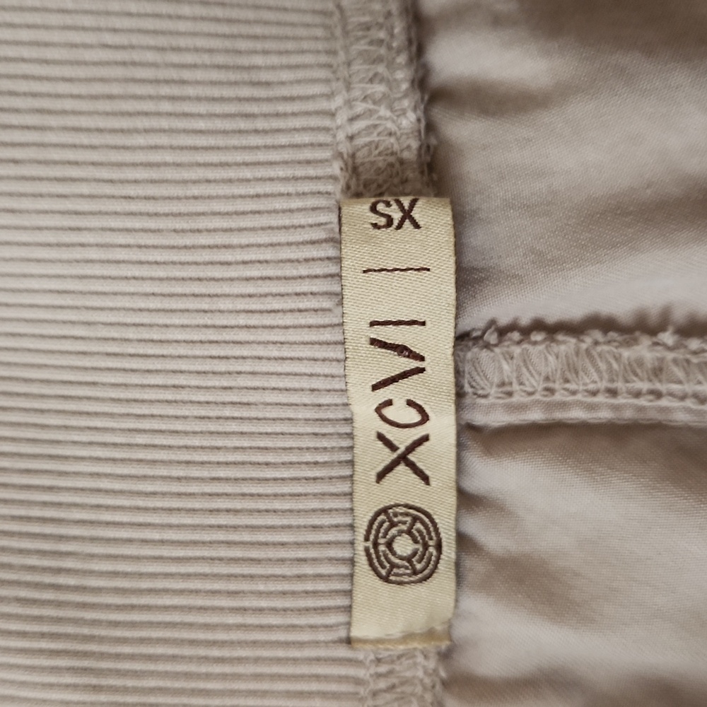 XCVI Lysander Knaki Beige Pull-On Cargo Crop Pants Sz XS - Picture 5 of 12